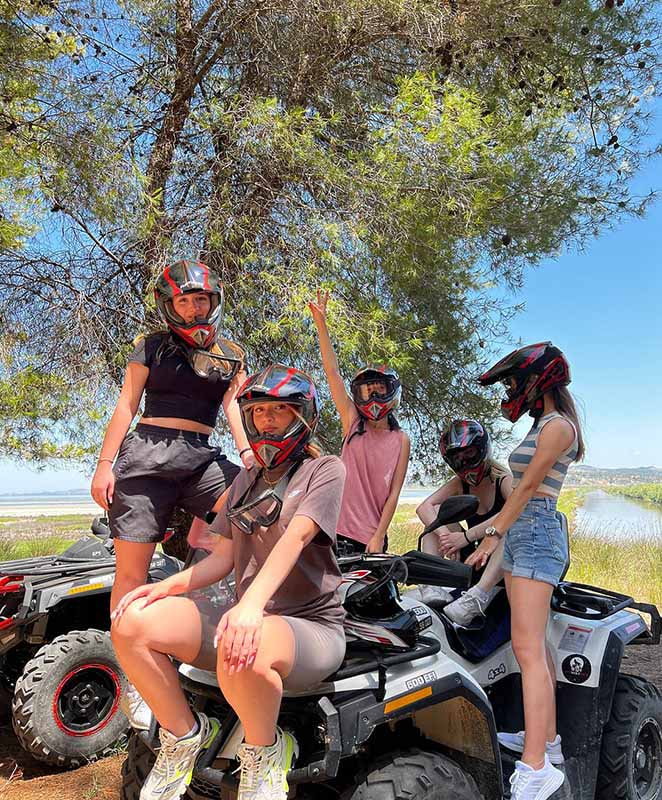 girls posing on atv vehicles in Vlore Albania